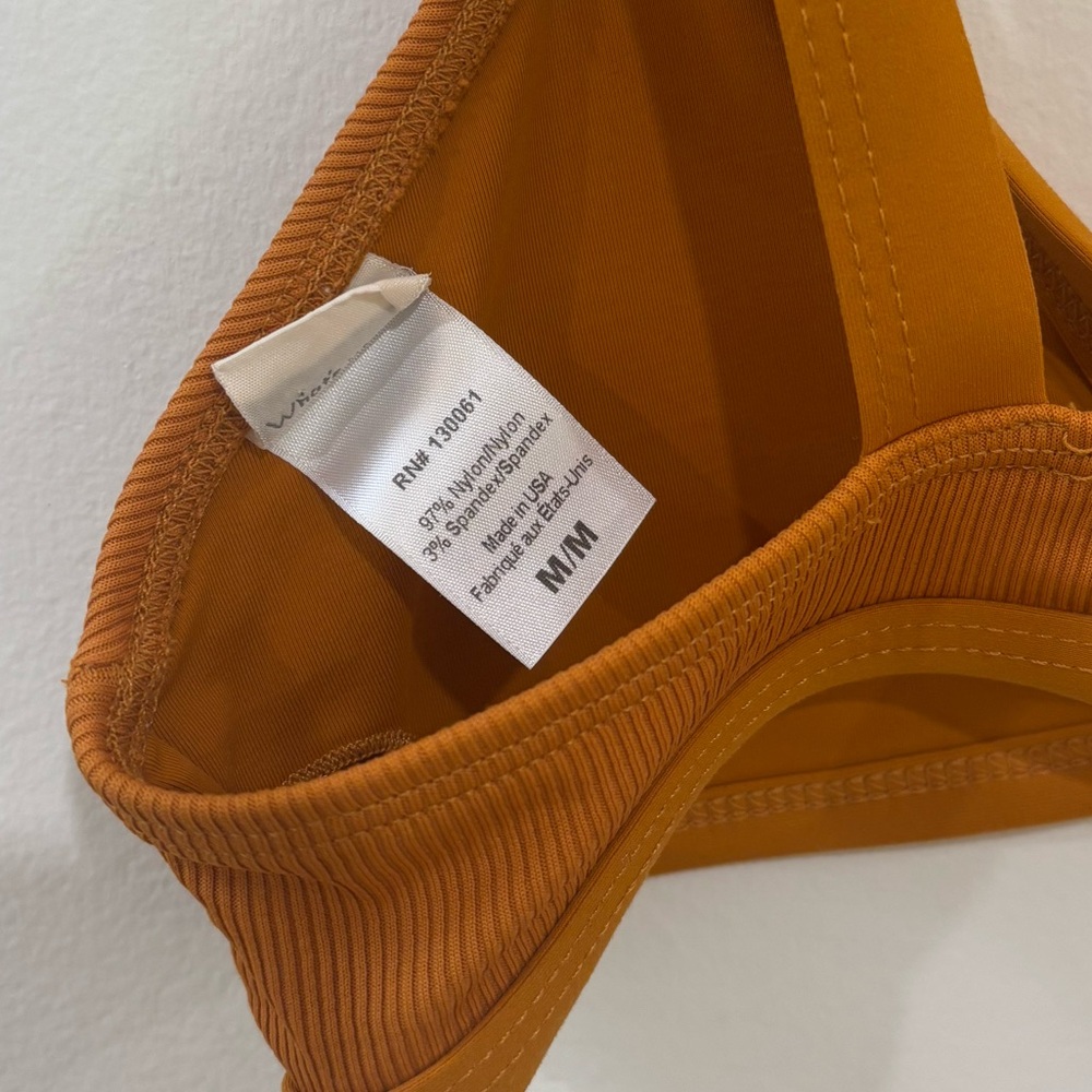 L*SPACE Ribbed Triangle Bikini Top - Picture 3 of 4